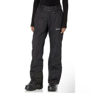 Arctix Black Insulated Snow Pants Men S fits women M fitted perfectly and I’m M